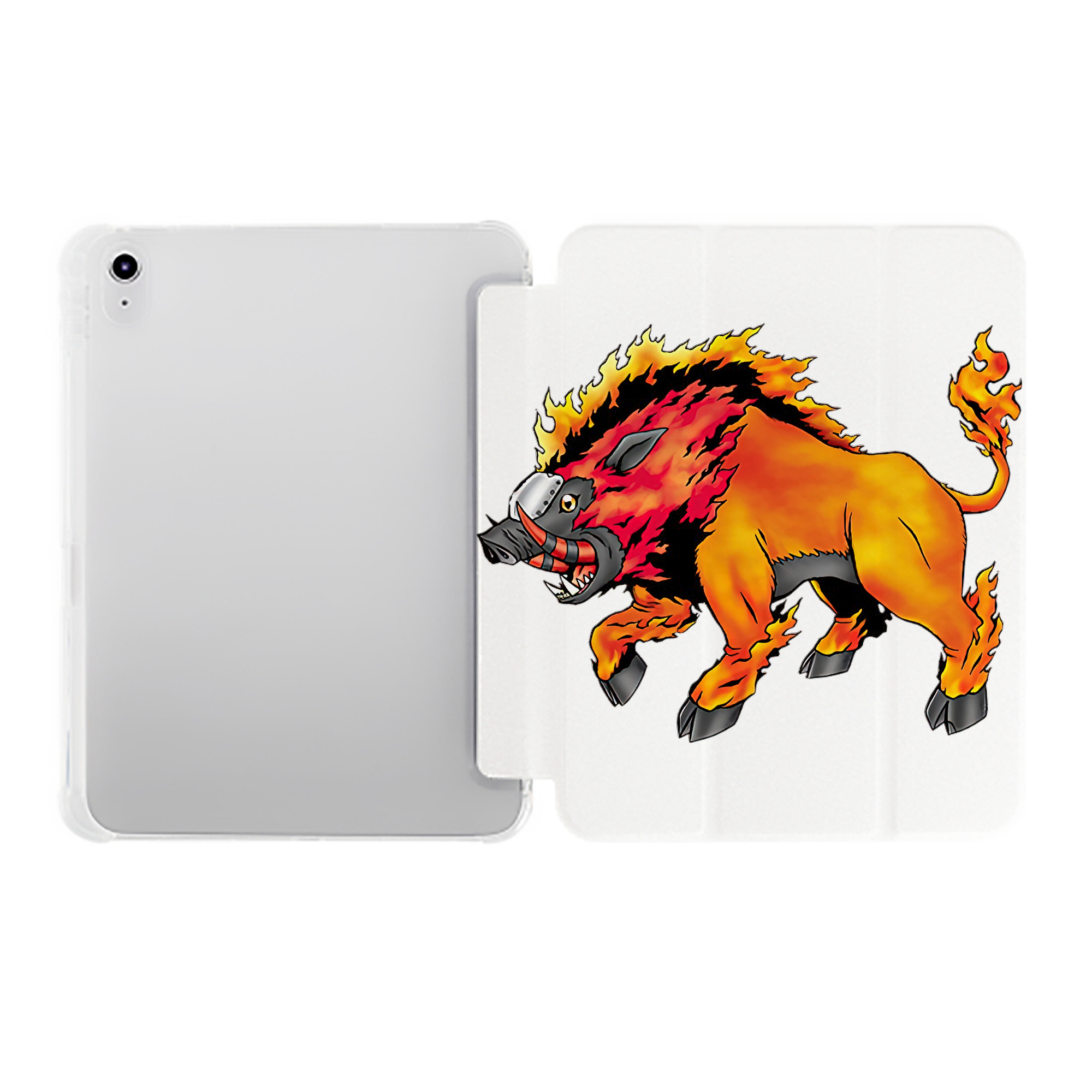 （画像用） Digimon デジタルモンスター/デジモン IPad ケース ペン収納付き 三つ折りスタンド PUレザー×シリコン 対応機種9.5/10.5/10.9インチ